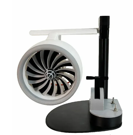 Turboventilador de mesa engenhosamente estilo turbina de avião